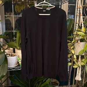 BOSS Men's Black Long Sleeve Shirt